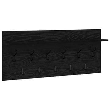 Vidaxl Nadwyčajna obešalnik za plašče Črna Orehovina 100 x 40 x 12 cm