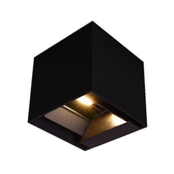 V-TAC LED solarna stenska svetilka 3W CCT 800lm IP65 kvadratna s senzorjem ČRNA