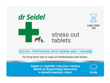 Dr. Seidel Stress Out tablete za pomirjanje živali, 30 tablet
