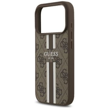 Guess Ovitek Guess za iPhone 17 Pro - MagSafe, zaščitna hrbtna stran, rjava, TPU/plastika