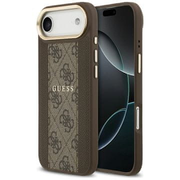 Guess Ovitek Guess 4G Stripe MagSafe za iPhone Air rjave barve