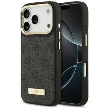 Guess GUESS OVITEK 4G Z LOGOM IN PLOŠČICO MAGSAFE ZA IPHONE 17 PRO Z LOGOM DIZAJNERJA