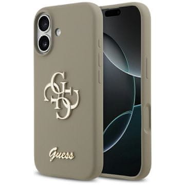 Guess SILIKONSKI OVITEK GUESS BIG 4G SCRIPT ZA IPHONE 17, ODPOREN NA UDARCE