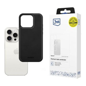 3MK Apple iPhone 15 Pro Max - 3mk Hardy Apple svilnato usnjeno ohišje MagCase