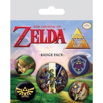 Nintendo Komplet značk Zelda