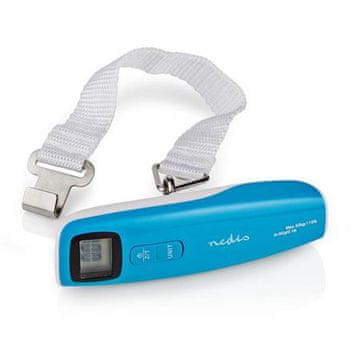 Nedis SCLU112BU - Digitalna tehtnica za prtljago | 50 kg | Funkcija tara