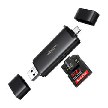 Ugreen UGREEN 2-V-1 BRALNIK KARTIC USB-C USB-A NA SD TF 312MB/S ZA RAČUNALNIKE