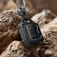 Tech-protect ZAŠČITNI ETUI ZA KLJUČE TECH-PROTECT KEVLAR PRO ZA APPLE AIRTAG 1 IN 2, ČRN