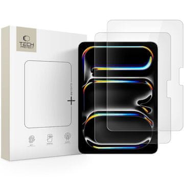 Tech-protect KALJENO STEKLO TECH-PROTECT ZA IPAD AIR 13” 2024 2025 2-KOMPLETNO ZAŠČITNO POLNO