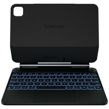 1 to 3 OVITEK TYPECASE EDGE S TIPKOVNICO ZA IPAD AIR 11 2024/2025 ČRNEGA OBLIČENJA