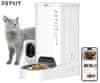 YumShare Solo pametni dozirnik hrane za pse in mačke, 3L, AI, kamera, Wifi, 31,6x29,6x18,6cm, bel