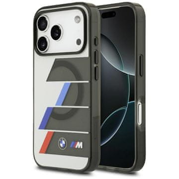 Bmw Ovitek M IML Metal Buttons Tricolor Lines MagSafe za iPhone 17 Pro Max antracit