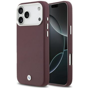 Bmw Kovinski ovitek MagSafe z napisom za iPhone 17 Pro Max, rdeč