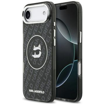 Karl Lagerfeld OVITEK KARL LAGERFELD IML CHOUPETTE Z LOGOTIPOM GLAVE MAGSAFE ZA IPHONE AIR, ČRN