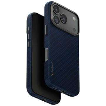 UNIQ Ovitek Keva EDGE za iPhone 17 Pro z magnetnim polnjenjem, moder