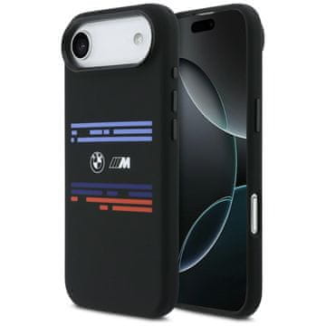 Bmw M silikonski vodoravni ovitek MagSafe za iPhone Air črne barve