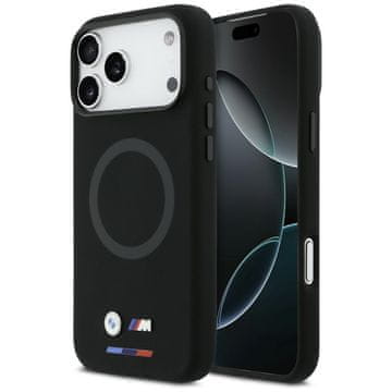 Bmw Silikonski ovitek MagSafe z logotipom M za iPhone 17 Pro Max, črne barve