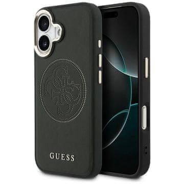 Guess perforiran ovitek 4G MagSafe za iPhone 17 črne barve