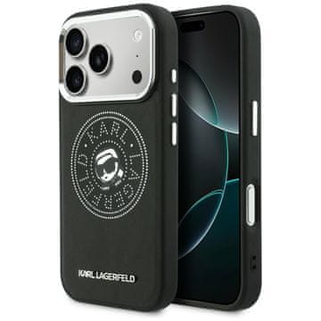 Karl Lagerfeld Ovitek Point & Karl Sketch MagSafe za iPhone 17 Pro črne barve
