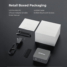 GMKtec G3 Pro mini računalnik, i3-10110U, 16GB, SSD256GB, W11P