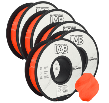 Professional Lab 5x PETG Oranžna Filament 1.75 mm - Professional Lab Vlažnost-Odporni PETG (1kg Kolut)