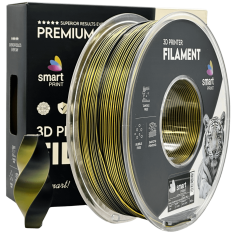 Smart Print 5x Silk PLA Dvojna Barva črna zlata Filament 1.75mm - Smart Print Sijajni Filament za 3D Tisk (1kg Kolut)