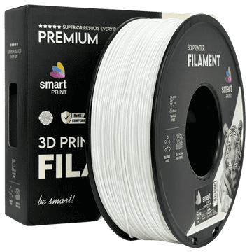 Smart Print 5x ASA bela filament za 3D tiskalnik 1,75 mm - Smart Print, 1 kg kolut, UV obstojen, mat videz