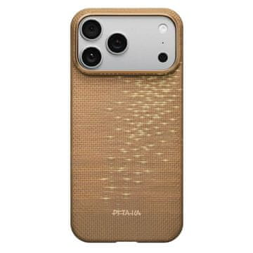 Pitaka Pitaka Ultra-Slim ovitek MagSafe za iPhone 17 Pro zlat z bleščicami