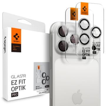 Spigen SPIGEN STEKLO TR EZ FIT ZAŠČITNO STEKLENILO ZA IPHONE 14 15 16 17 PRO MAX, 2 KOMADA