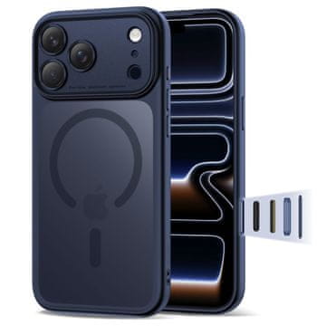 Tech-protect MAGPEAK MAGSAFE CC IPHONE 17 PRO MAT TEMNO MODRA