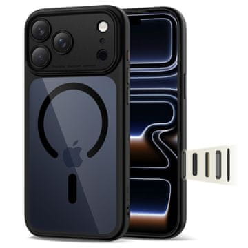 Tech-protect MAGPEAK MAGSAFE CC IPHONE 17 PRO MAX ČRNA/PROZORNA