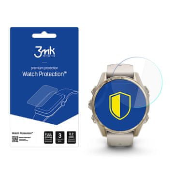 3MK 3MK KALJENO STEKLO ZA GARMIN FENIX 8 AMOLED 43MM FLEXIBLEGLASS ZAŠČITA 9H