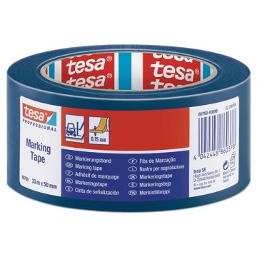 Tesa Označevalni trak, 50 mm x 33 m, moder