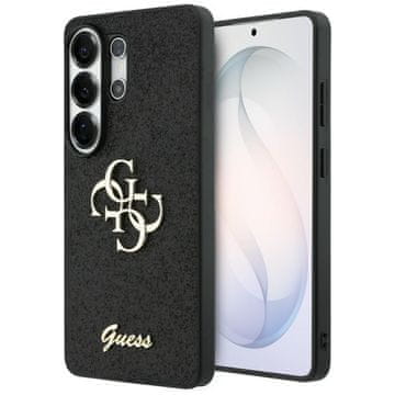 Guess Ovitek Fixed Glitter Big 4G Metal Logo za Samsung Galaxy S26 Ultra črne barve