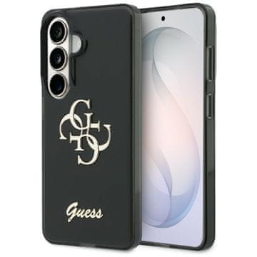 Guess Ovitek IML Big Metal 4G Script za Samsung Galaxy S26 črne barve