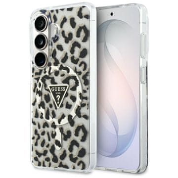 Guess OVITEK GUESS IML Z LEOPARDJIM VTISKOM IN TRIKOTNIKOM MAGSAFE ZA SAMSUNG GALAXY S26 OKVIRNI