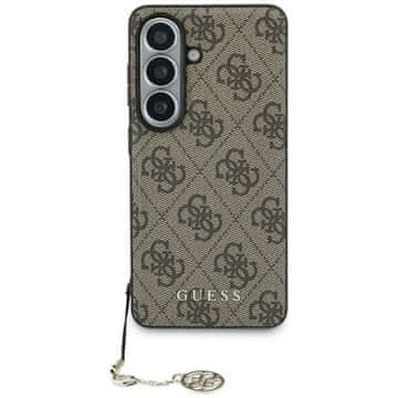 Guess Ovitek 4G Classic Logo Charm MagSafe za Samsung Galaxy S26 rjave barve