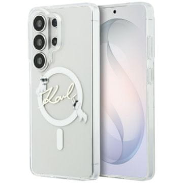 Karl Lagerfeld Ovitek IML KC Script MagSafe za Samsung Galaxy S26 Ultra, prozoren