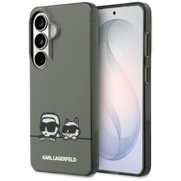 Karl Lagerfeld Ovitek IML Peekaboo Karl&Choupette MagSafe za Samsung Galaxy S26 črne barve