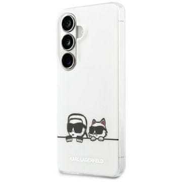 Karl Lagerfeld Ovitek IML Peekaboo Karl&Choupette MagSafe za Samsung Galaxy S26 prozoren