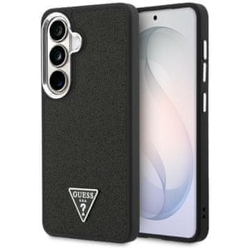 Guess Ovitek Fixed Glitter Triangle MagSafe za Samsung Galaxy S26 črne barve