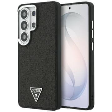 Guess Ovitek Fixed Glitter Triangle MagSafe za Samsung Galaxy S26 Ultra črne barve