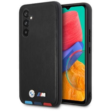 Bmw BMW OVITEK ZA SAMSUNG GALAXY A54 USNJENA ŠTAMPALKA S TRIBARVNICO ELEGANTNA