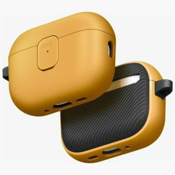 shumee Ovitek Uniq Clyde za AirPods Pro 3. generacije, rumeno-siv