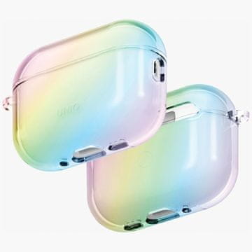 UNIQ Ovitek Iridescia za AirPods Pro 3 Hang Case holo kremenčev