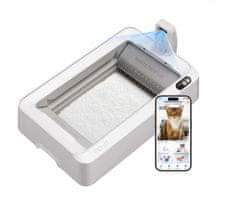 PetKit Purobot Crystal Duo pametno mačje stranišče, AI kamera, Wifi, Double nadzor vonjav, 82x51x33cm, belo