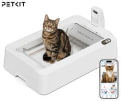 PetKit Purobot Crystal Duo pametno mačje stranišče, AI kamera, Wifi, Double nadzor vonjav, 82x51x33cm, belo