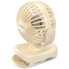 Awei F45 Mini namizni ventilator s sponko 1200mAh bele barve