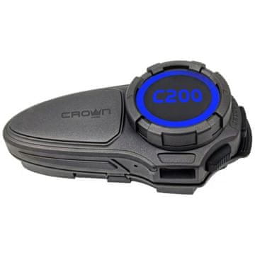 Crown CROWN C200 MESH BLUETOOTH INTERKOM ZA MOTOCIKLE IN SKUTERJE Z MESH POVEZAVO