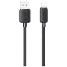 USAMS Usams KY Series US-SJ689 2.4A USB-A na Lightning kabel 1m črne barve